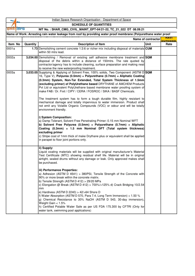 ISRO & Others — Product Approval, first page preview