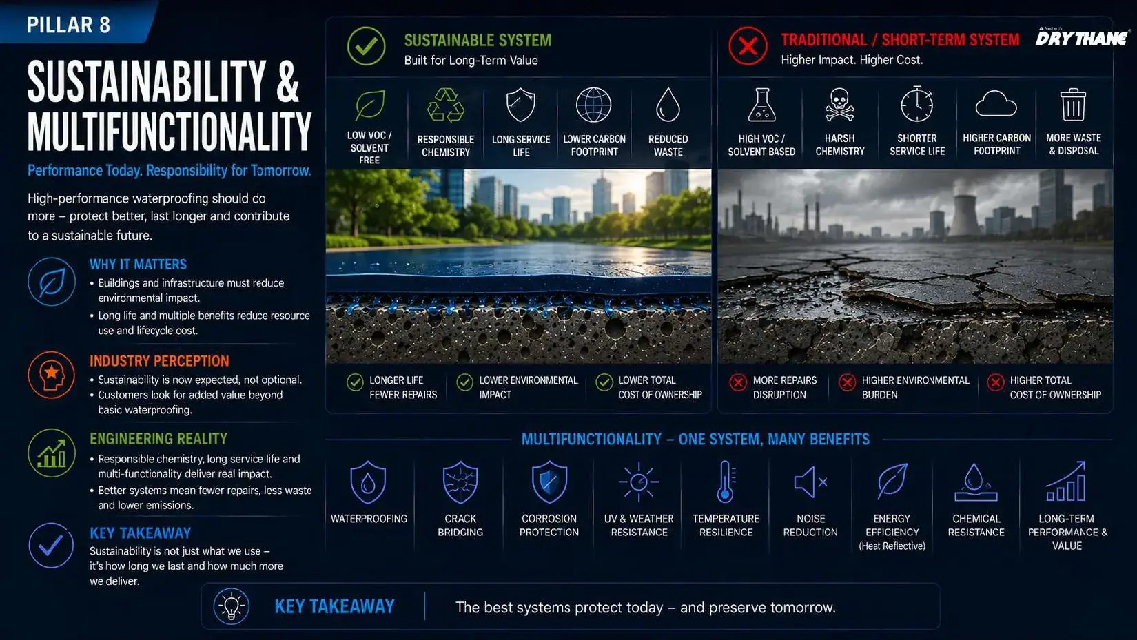 Pillar 8: Sustainability & Multifunctionality — Performance Today. Responsibility for Tomorrow.